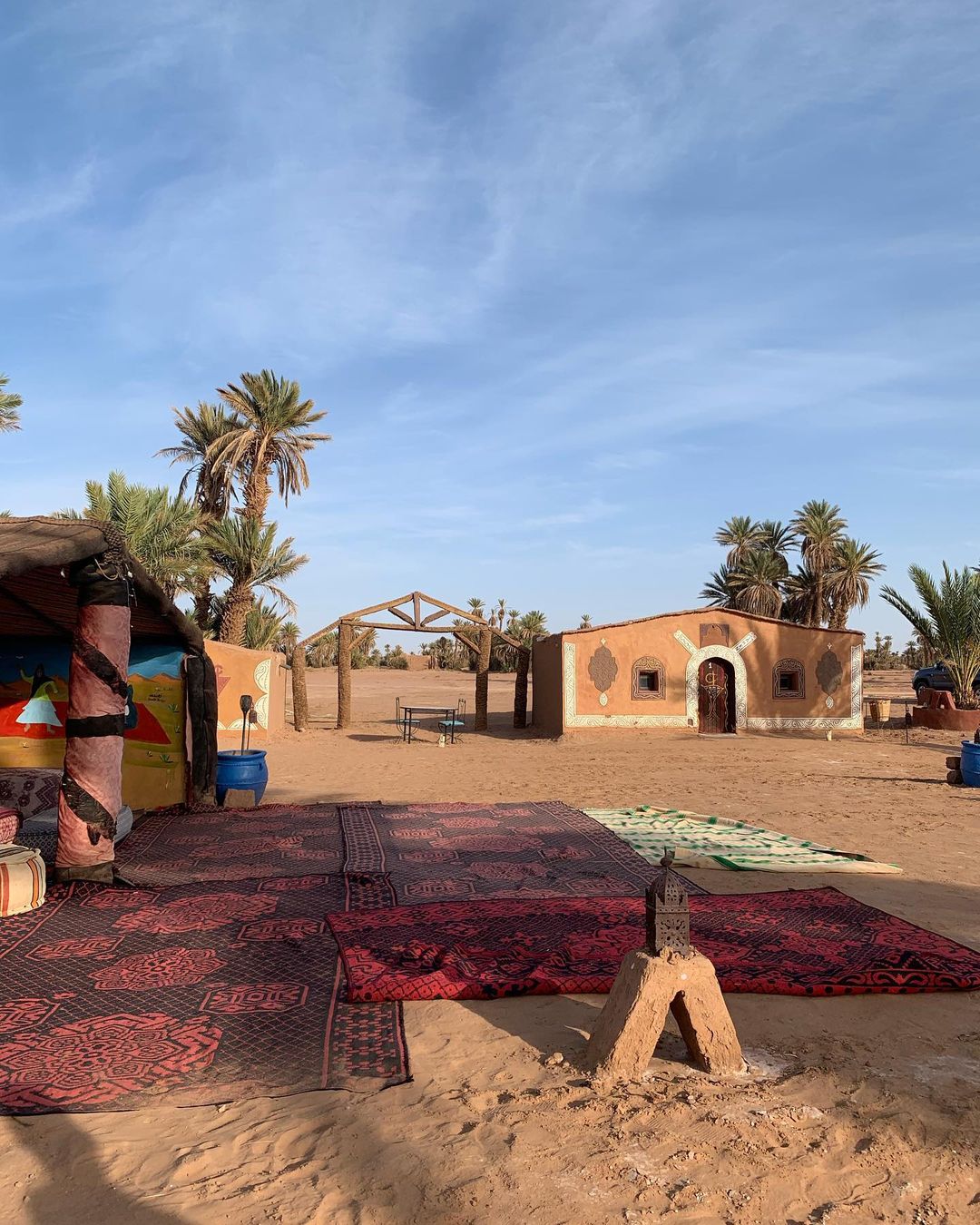 Nomadic tents in the Moroccan Standard Camps