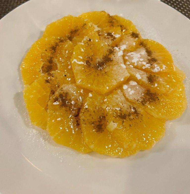 Orange slices with Cinnamon