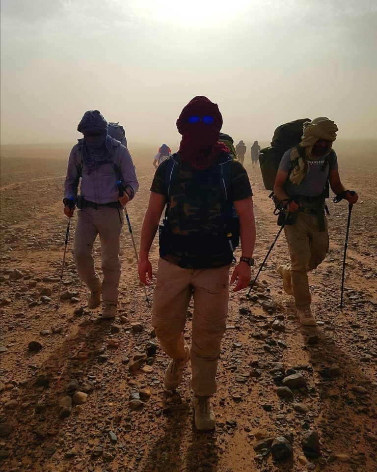 desert trek in Morocco