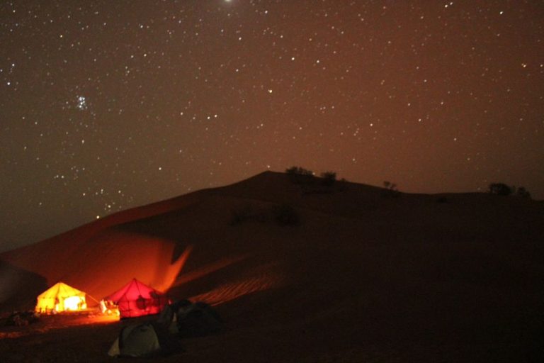the Sahara Desert Mobile Camp
